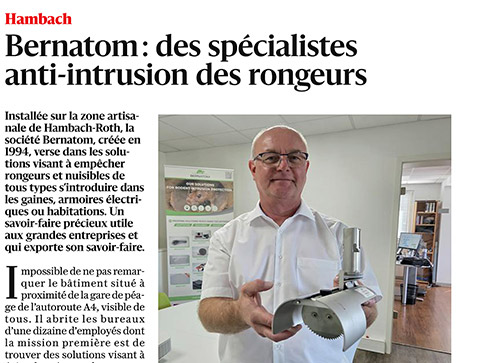 Gros plan sur BERNATOM dans Le Républicain Lorrain