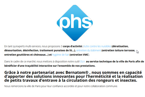 Les solutions de proofing BERNATOM sont arrivés chez PHS